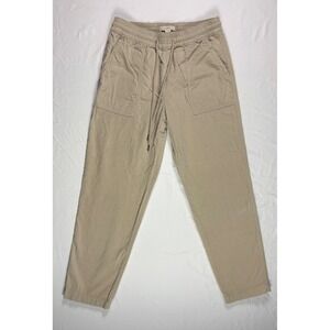 LOFT Corduroy Joggers Women XS Tan Beige Elastic Drawstring Utility